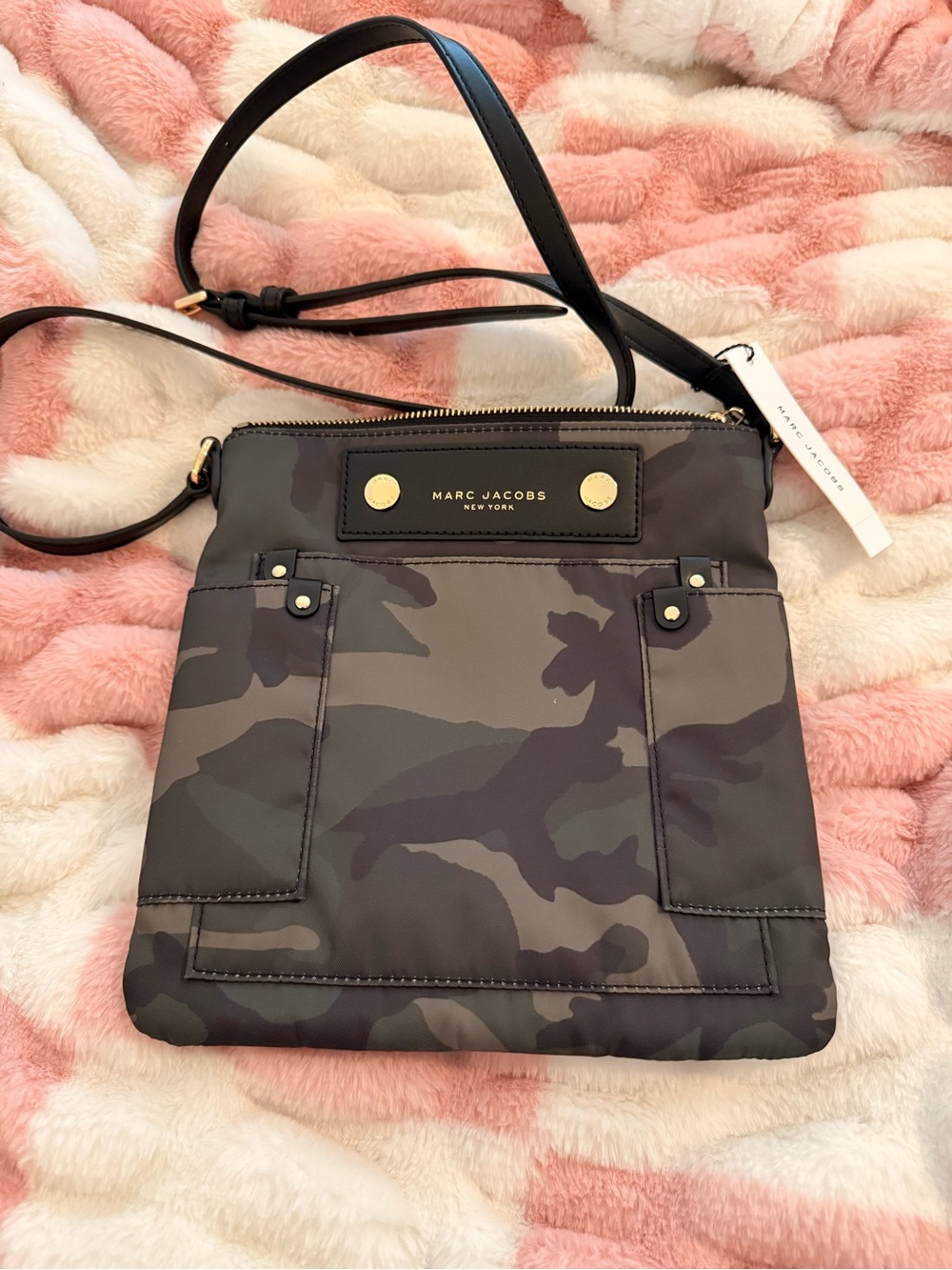 Marc Jacobs Camo Nylon Crossbody Bag